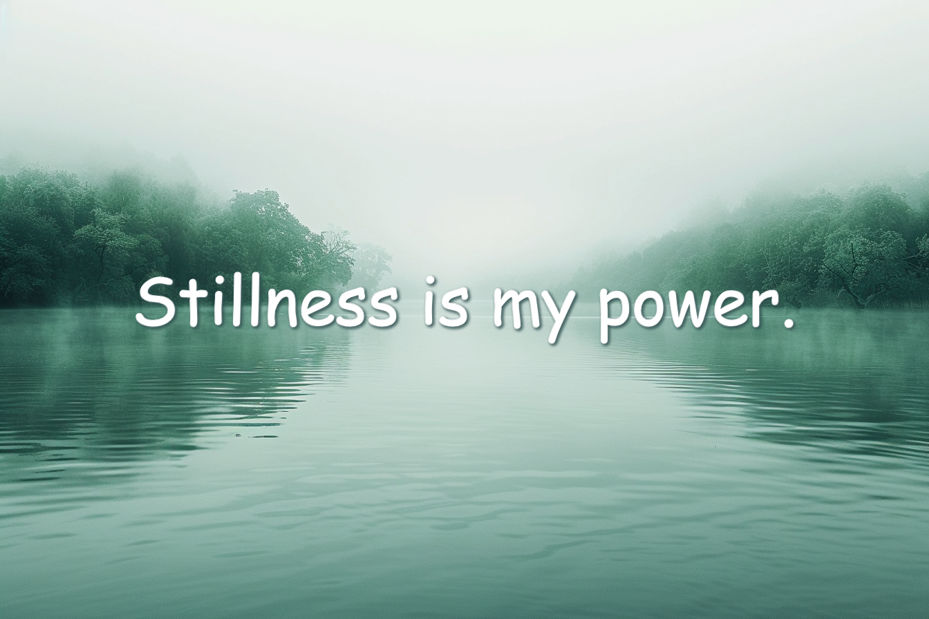 Mantra Poster: Stillness is my power